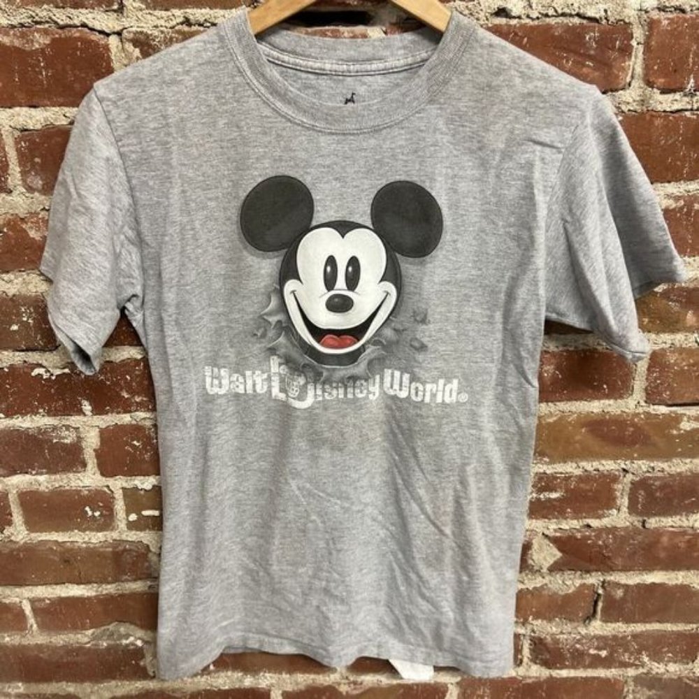 Walt DIsney Shirt Mickey Mouse Double Sided Pop Out T-Shirt Men’s Size Small